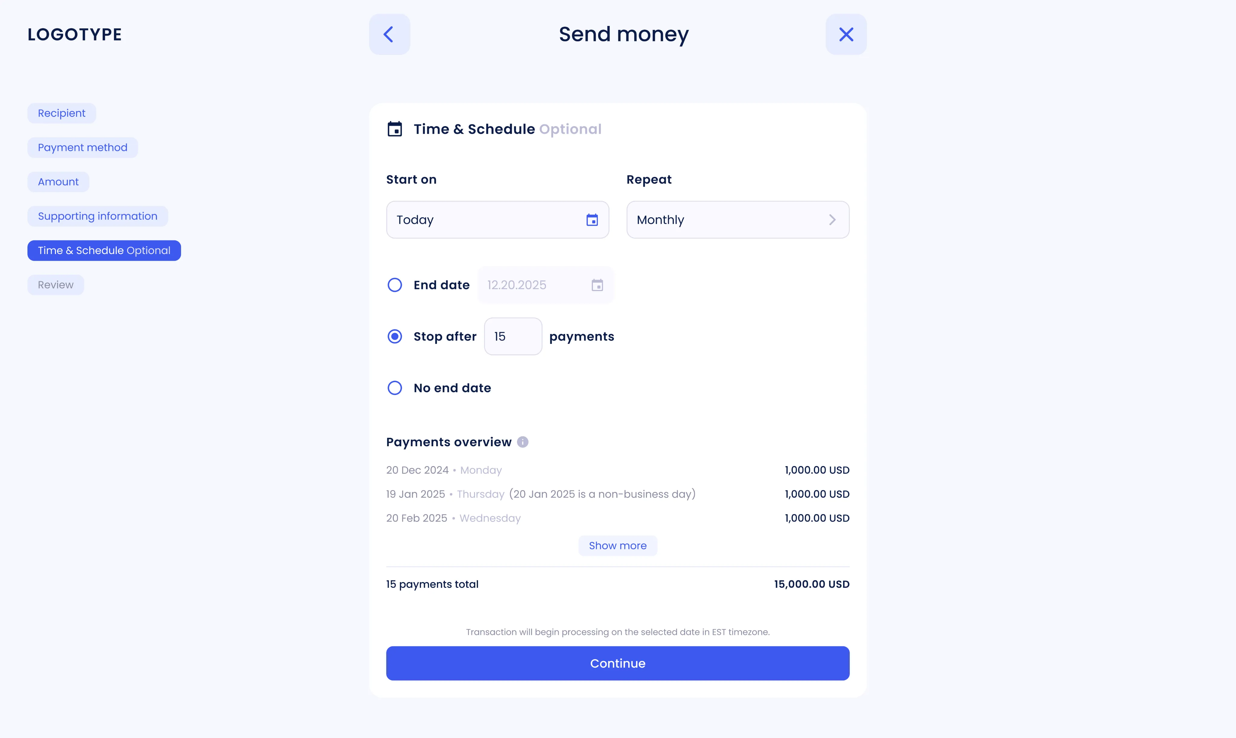 Recurring payments overview