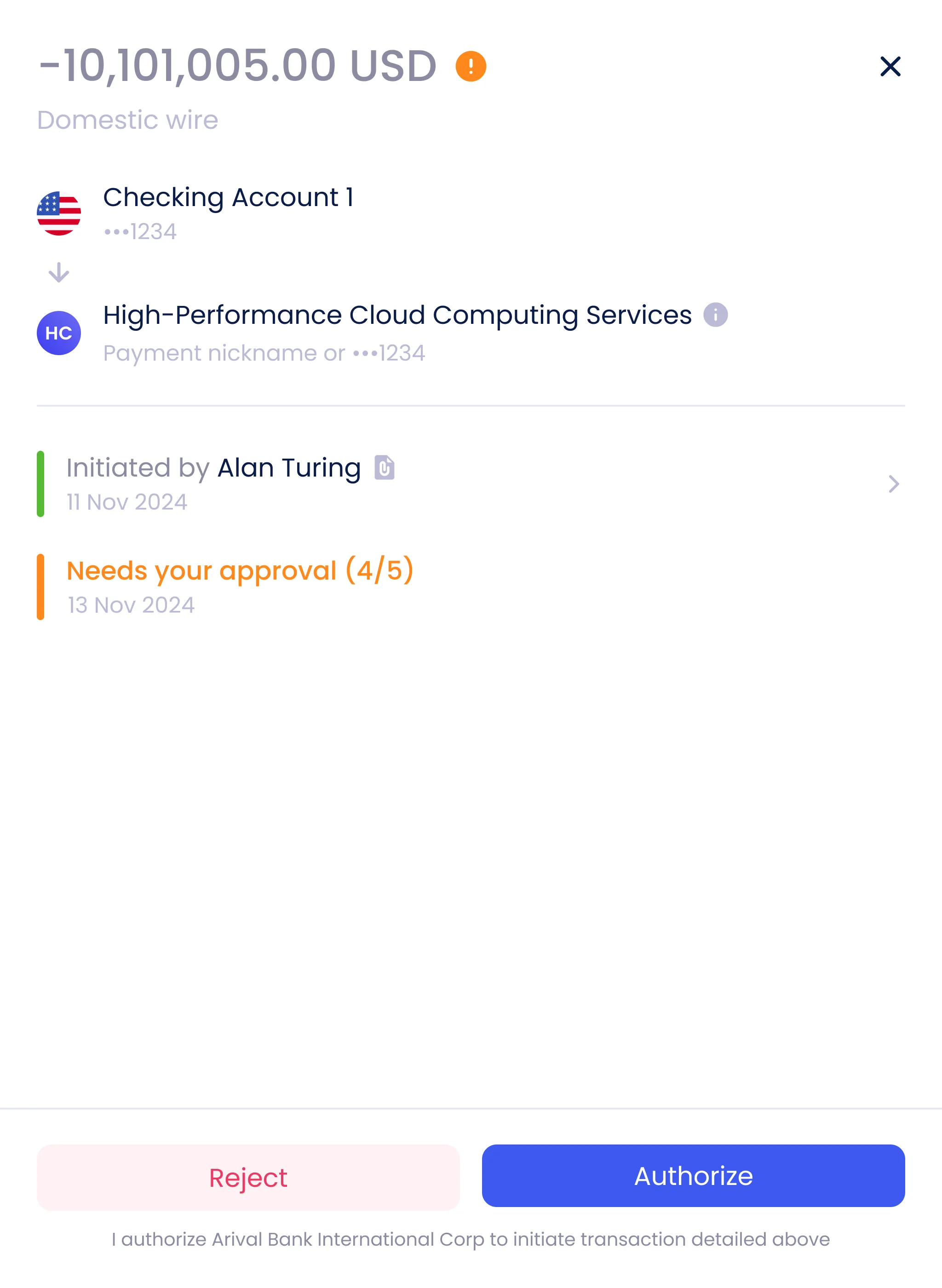 Transaction timeline — state